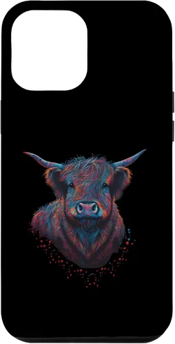 Vista 6 de iPhone 15 Highland Cow Scottish Cattle Portrait Case