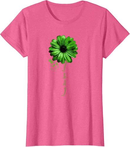 Vista 42 de Camiseta de conciencia de lesiones cerebrales traumáticas con cinta verde guerrero, Negro, S