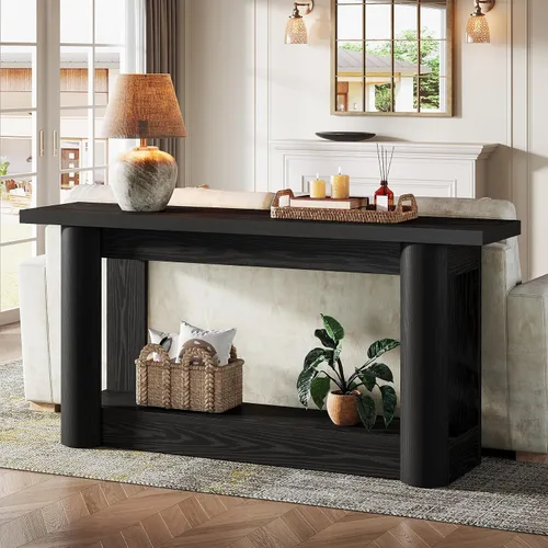 Vista 7 de Tribesigns Mesa consola moderna de 63 pulgadas, mesa de sofá larga estrecha