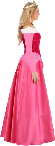 Vista 8 de Disfraz de princesa Aurora de Disney, vestido rosa y corona, disfraz de Halloween para mujer