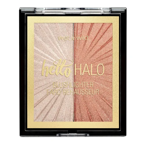 Vista 9 de wet n wild MegaGlo Blushlighter, Set de Rubor y Destacador Mezclable, Acabado Metálico Brillante, I Met Someone 1- Conocí a alguien
