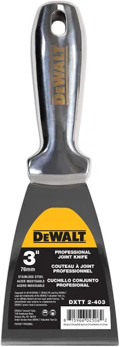 Vista 12 de DEWALT - Cuchillo para masilla de 1.5" de acero inoxidable total Hoja de masilla de metal pulido premium de una pieza 2-401