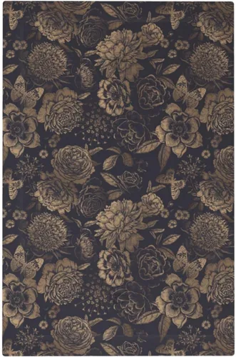 Vista 62 de William Morris Floral Boho Azul Medianoche Azul Bohemio Flor 1 Banda Dúplex Cubierta de Salida Decorativa Receptáculo Único Interruptor Eléctrico
