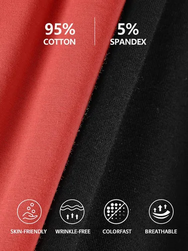 Vista 54 de Camisa Attraco de algodón, con tirantes estilo espagueti, con brasier incorporado, 2 paquetes, para mujer