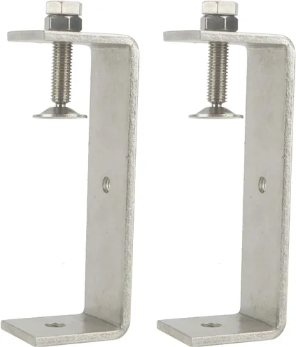 Vista 13 de Abrazaderas C de acero inoxidable mini de 1 pulgada para montaje, abrazaderas U metálicas resistentes para trabajo en metal, abrazadera