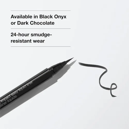 Vista 4 de Clinique High Impact Easy Liquid Eyeliner Waterproof, Long Lasting, Smudge Resistant + Safe For Sensitive Eyes