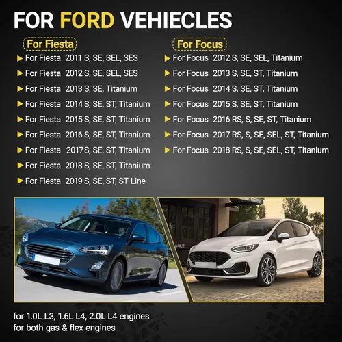 Vista 2 de AE8Z-7C604-A Actuador de embrague de transmisión automática A/B para Ford Focus SE SEL 2012 2013 2014 2015 2016 2017 2018 y Ford Fiesta 2011-2019