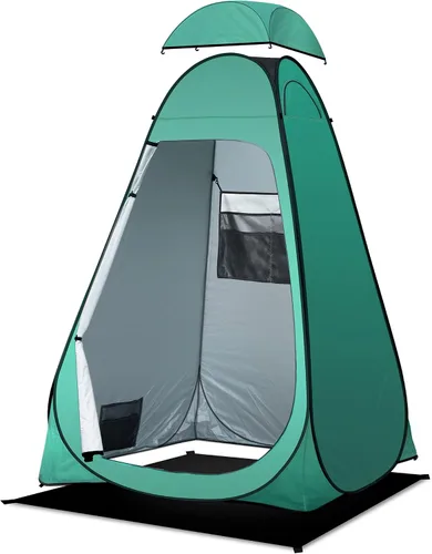 Vista 9 de anngrowy - Tienda de campaña para regadera, tienda de privacidad emergente, tienda de campaña portátil para inodoro, campamento al aire libre, baño