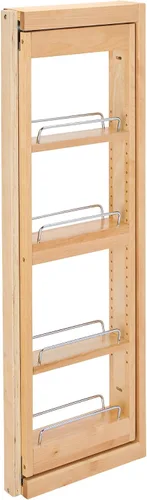 Vista 15 de Rev-A-Shelf Organizador de pared extraíble para armario de cocina, organizador de despensa deslizante con cierre suave en varios tamaños, madera