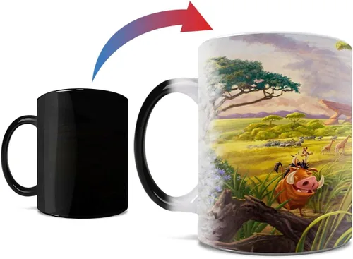 Vista 7 de Thomas Kinkade's The Lion King Morphing - Tazas de desayuno Negro