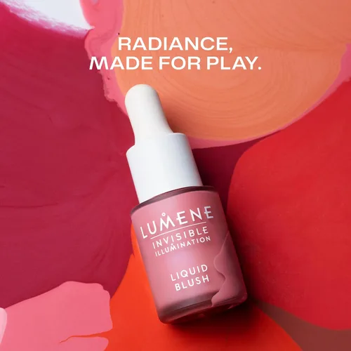 Vista 4 de Lumene Invisible Illumination Liquid Blush Tinte Dewy - Arctic Rose 0.5 fl oz Rosa ártica