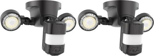 Vista 15 de Luces de seguridad al aire libre con sensor de movimiento SANSI 25W 3000LM 5000K Daylight, Dusk to Dawn, 320° Angle Eave Mount Super Bright for