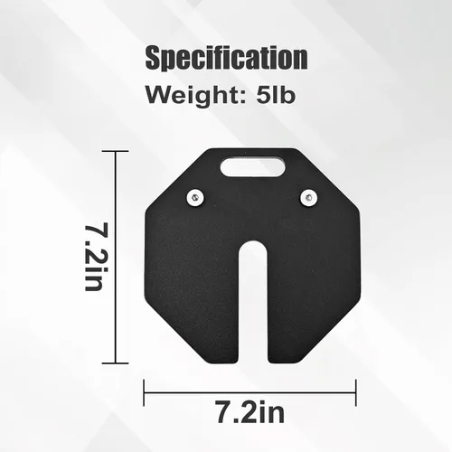 Vista 7 de Adjustable Dumbbell Weight Plates, Each 5lb Durable Versatile