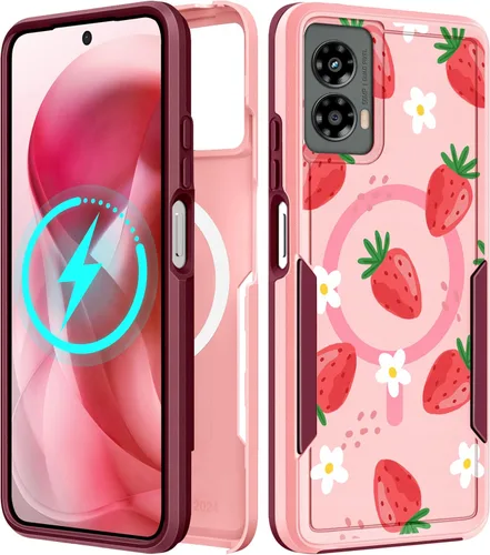 Vista 214 de Funda para Moto G 5G 2024 – Compatible con MagSafe para mujeres y niñas, bonita funda protectora magnética para teléfono, diseño femenino Kawaii