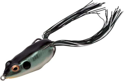 Vista 10 de BOOYAH Pad Crasher Topwater Bass Pesca Hueco Cuerpo Rana Señuelo con ganchos sin malas hierbas
