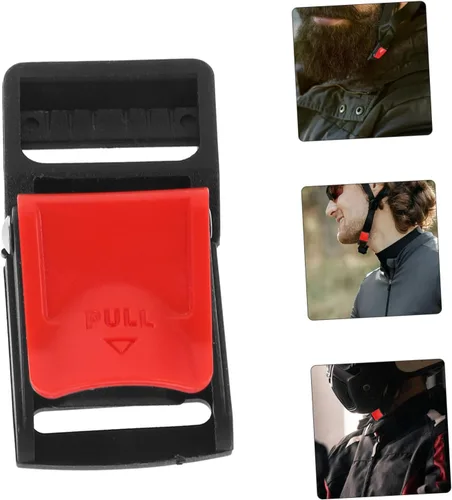 Vista 8 de Holibanna Kit de hebilla de liberación rápida de 6 piezas para cascos, accesorios duraderos, hebillas de clip seguras, fácil instalación para una