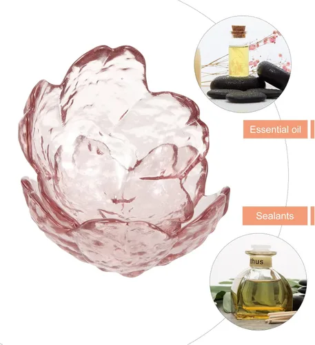 Vista 6 de Beaupretty Máscara facial rosa, 2 juegos de máscaras faciales, cuencos con forma de cuencos con cucharas de metal, cuenco de aceite esencial