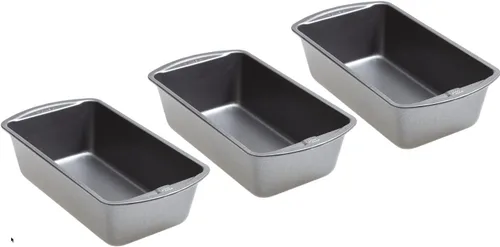 Vista 7 de Good Cook 4026 Bakeware nonstick, 9 x 5 pulgadas, gris