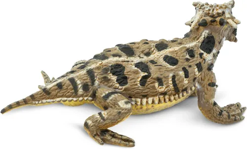 Vista 2 de Safari Ltd. Figura de lagarto con cuernos, figura realista de 5.25 pulgadas, juguete educativo para niños, niñas y niños a partir de 3 años