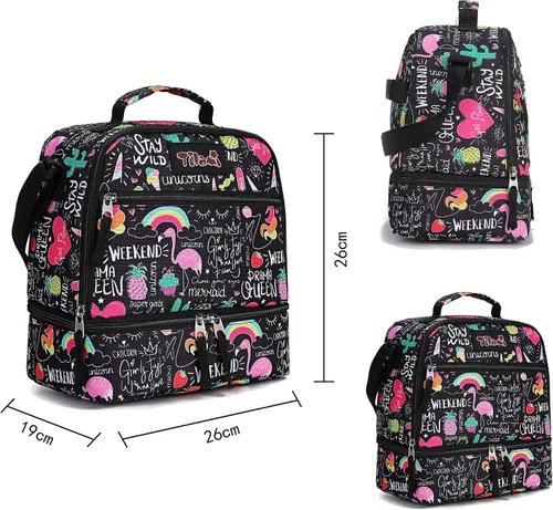 Vista 8 de Tilami Mochila con ruedas, mochila para laptop de 19 pulgadas con ruedas y lonchera