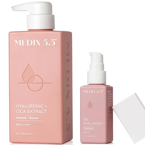 Vista 17 de MEDIX Gel exfoliante para el cuidado de la piel con ácido láctico 10% ácido glicólico y ácido láctico, suero exfoliante para cuerpo y cara AHA