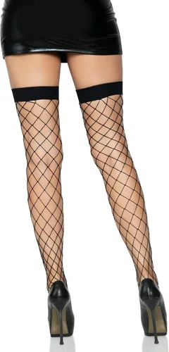 Vista 2 de Leg Avenue Women's Fence Fishnet Thigh Highs