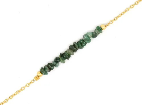 Vista 65 de Gempires Natural Chips Bar Bracelet, Energy Healing Crystals, Birthday, Gift for Her, Gemstone Jewelry 8 inch