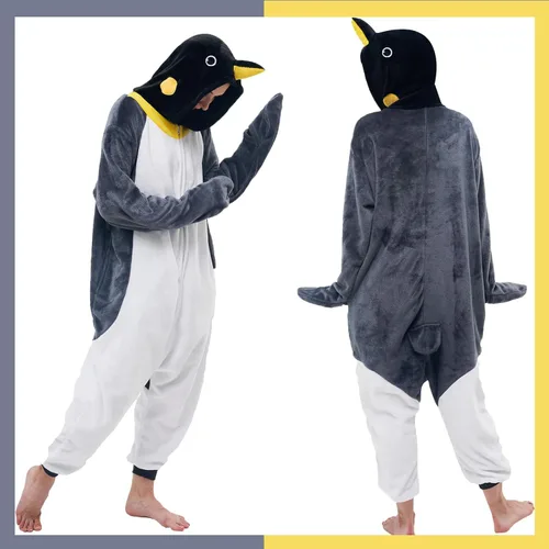 Vista 5 de GONAAP Unisex Adult Onesie Pajamas Animal One Piece Costume Cosplay Sleepwear