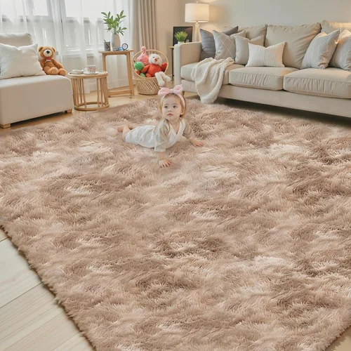 Vista 68 de Alfombras pequeñas de 2 x 3 pies, alfombra negra para dormitorio, alfombra moderna de pelo largo, alfombra pequeña, alfombra de noche esponjosa