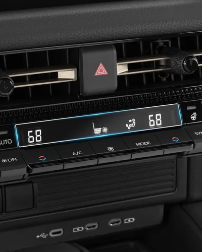 Vista 2 de Protector de pantalla para Toyota Land Cruiser - Compatible con 2024/2025 - Paquete de 2 películas protectoras nano para panel delantero de A/C