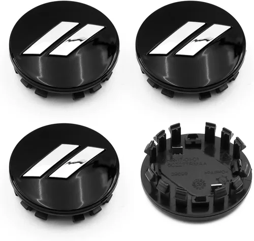 Vista 12 de 4 tapas centrales de rueda de 2.5 pulgadas compatibles con Charger Challenger Durango 2017-2022 Se ajustan a ruedas de 20 pulgadas Tapacubos
