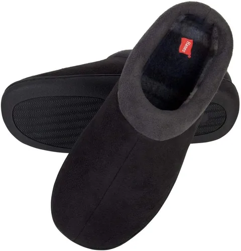Vista 4 de Hanes Mens Memory Foam Indoor Outdoor Microsuede Clog Slipper Shoe With Fresh Iq