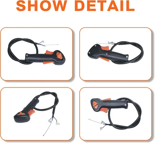 Vista 4 de Soporte de interruptor de mango de cable del gatillo del acelerador para Stihl Fs75 Fs80 Fs85 Trimmer Brush Cutter