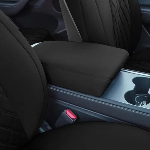 Vista 5 de FH Group Fundas de asiento de automóvil de ajuste personalizado para Tesla Modelo Y Ultraflex 2020-2025, fundas de asiento de neopreno resistentes