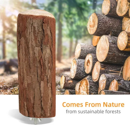 Vista 3 de Niteangel Percha de jaula para loros, plataforma de madera para pájaros (paquete de 1)