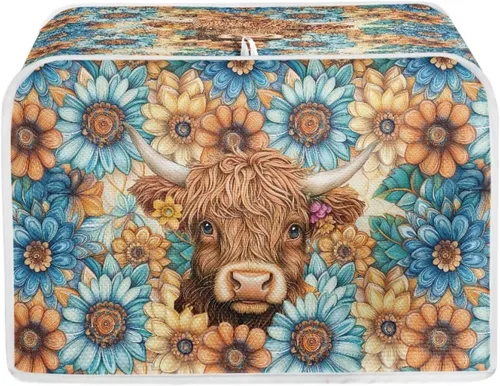 Vista 19 de Talayituse Autumn Maple Leaf Print Toaster Cover 2 Slice Bread Toaster Oven Cover Washable Toasters Dust Covers Kitchen Small Appliance Covers