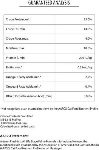 Vista 5 de ARTEMIS Fresh Mix - Alimento seco para perros – Receta de carne premium Nutrición Saludable Proteína Omega 3 6 Mediano Grande Adulto Cachorro All