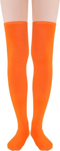 Vista 8 de Century Star Calcetines altos hasta el muslo para mujer, calcetines largos por encima de la rodilla, para atleta, casual, a rayas, hasta la rodilla