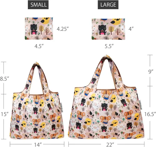 Vista 3 de Bowbear Bolsa de compras reutilizable de nylon plegable