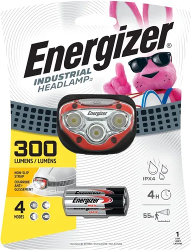 Vista 10 de Energizer Linterna frontal industrial, resistente al agua, luz LED brillante para sombrero, luz de trabajo duradera, baterías incluidas, paquete de 2