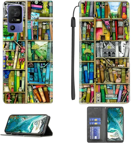 Vista 5 de Aroepurt Funda para UMIDIGI G1 Plus compatible con UMIDIGI G1 Plus Funda para teléfono Funda de piel sintética con función atril magnética CPT15
