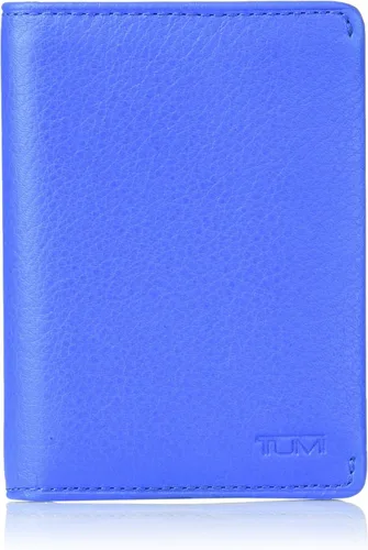 Vista 3 de TUMI - Estuche para tarjetas Nassau con refuerzo - Cartera para hombre y mujer - Con ventana de identificación - Material de piel de napa Negro