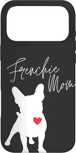 Vista 22 de Frenchie Mom French Bulldog Black Case for iPhone 17