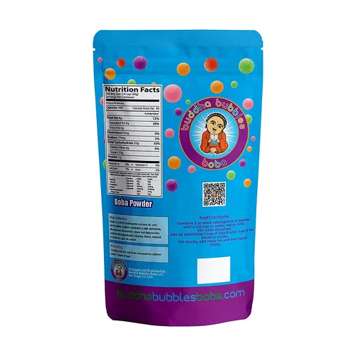 Vista 8 de Kit para preparar té de burbujas (boba), para 60+ bebidas y 6 sabores; incluye bolitas boba, tazas, mezclador y popotes