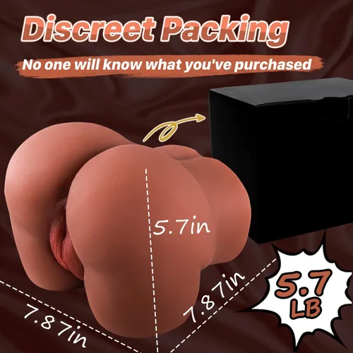 Vista 3 de Muñeca sexual masturbadora masculina de 5.7 libras para hombres, juguetes sexuales para adultos, coño de bolsillo realista, culo grande realista