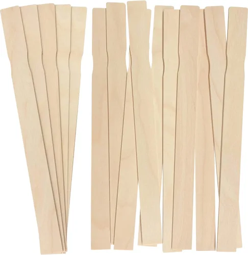Vista 9 de Paquete de 5 palitos de pintura, palitos de madera para manualidades, palitos de pintura de 12 pulgadas para mezclar epoxi y resina, agitadores