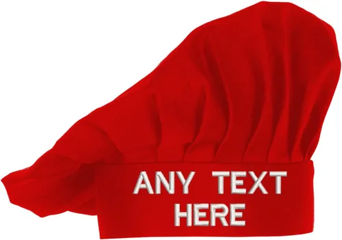 Vista 9 de Sombrero de chef personalizado - Nombre personalizado - Color - Fuente - Hilo