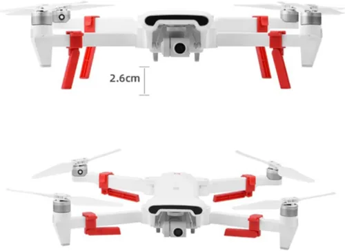 Vista 5 de SeiZed Quick Release Propeller for FIMI X8 SE /X8 SE 2020 Drone Replacement Blade Props Guard Landing Gear Drone Accessories (Color : 4 Pcs red)