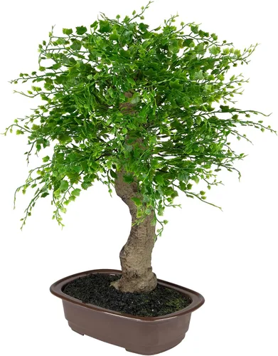 Vista 4 de Mini árbol bonsái artificial en maceta - 16