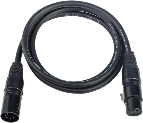 Vista 4 de DMX-512 XLR 5 pines macho a XLR 5 pines hembra DMX cable de iluminación (1.5M/5FT)
